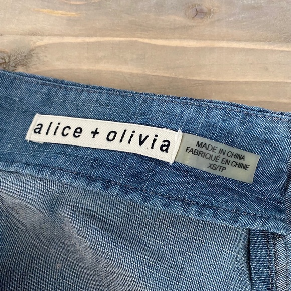 Alice + Olivia "Tula" chambray minidress XS - Picture 9 of 14